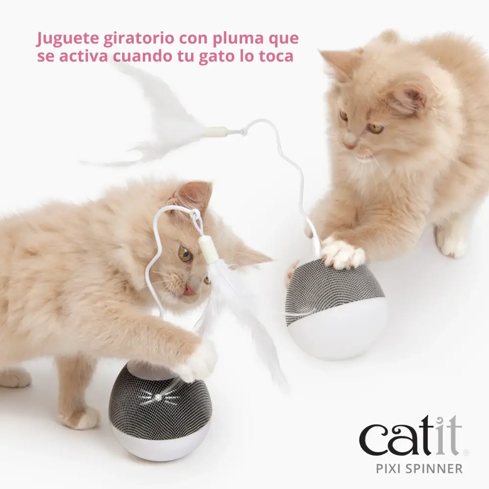 Catit Pixi Juguete Electronico Para Gato Spinner Azul - Image 3