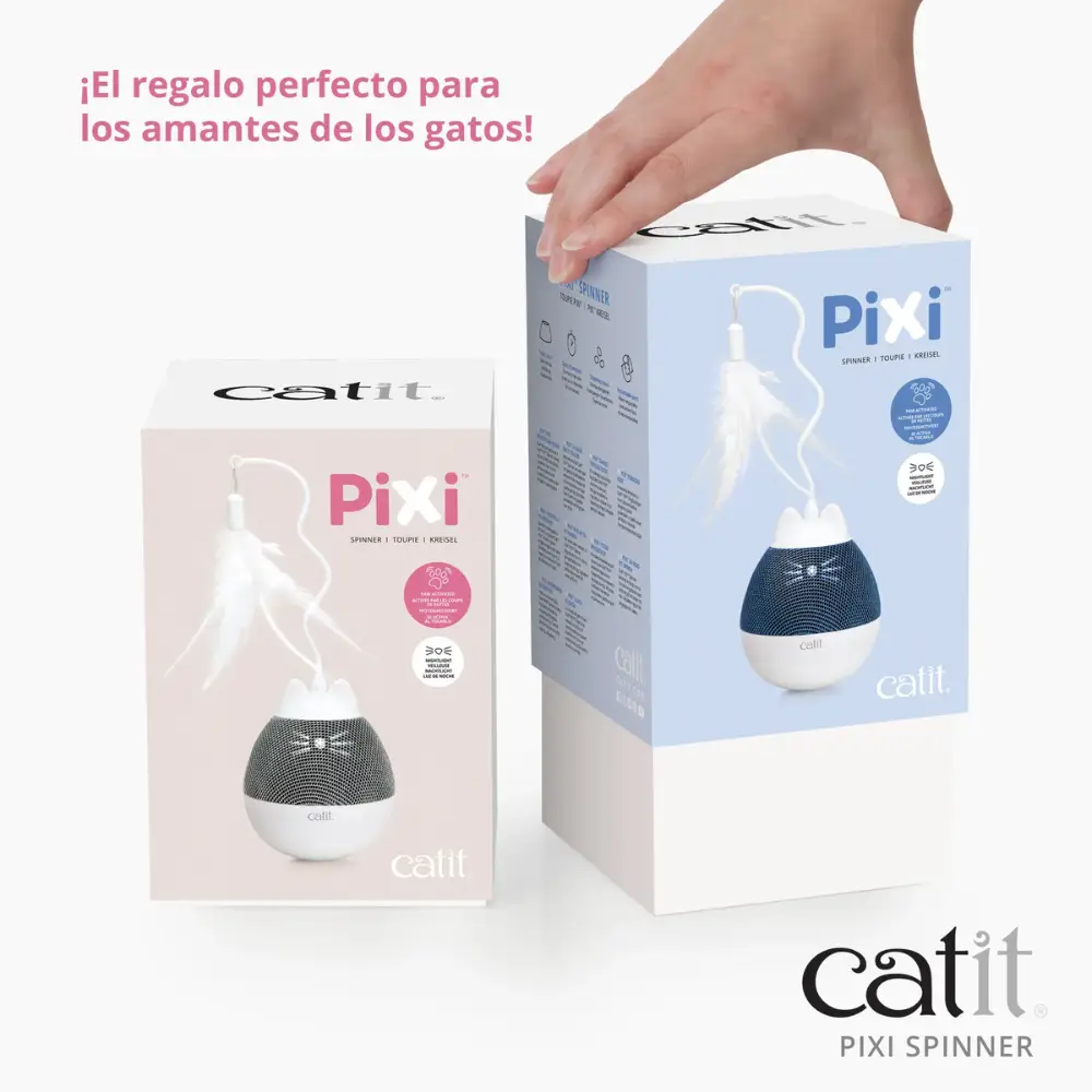 Catit Pixi Juguete Electronico Para Gato Spinner Gris - Image 6